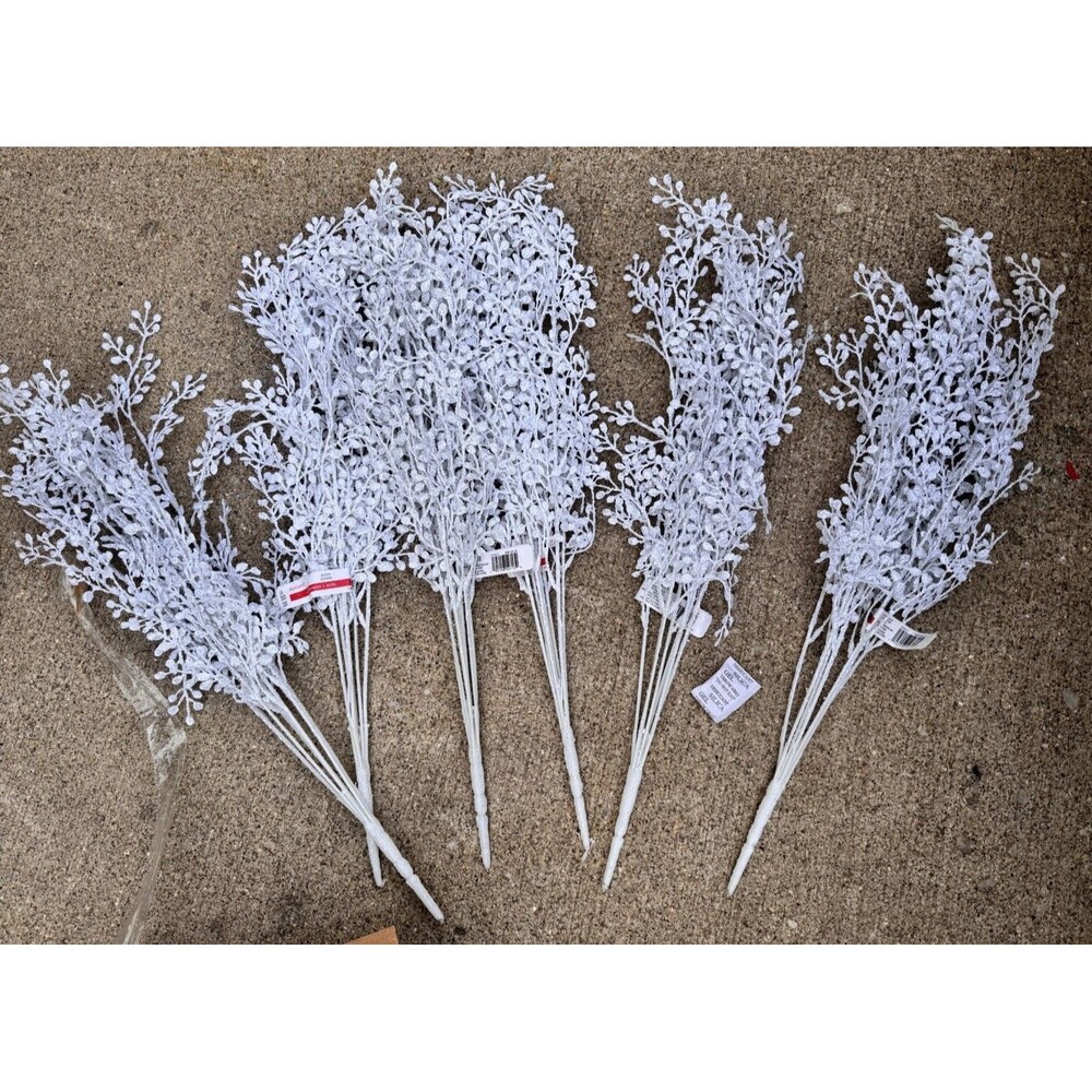 12pc Christmas Tree Decorative Branch Picks Bush Gerbe ,Ashland New $119 RTP